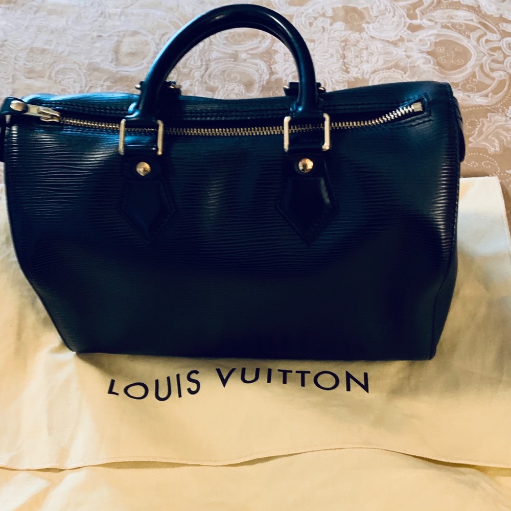 Louis Vuitton speedy - black Epi leather